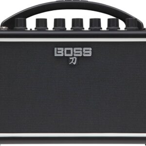 Boss Katana-Mini, Ultra-kompakter Gitarrenverstärker mit 7W, 3 Amp-Typen und Delay, batteriebetrieben. | Zustand: Neu