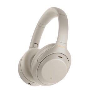 Sony WH-1000XM4 Platinum Silver, Kopfhörer inkl. Hülle, Farbe Platinum Silver, NachfoLadegeräter der XM3, Vorgänger der XM5. | Zustand: Sehr Gut