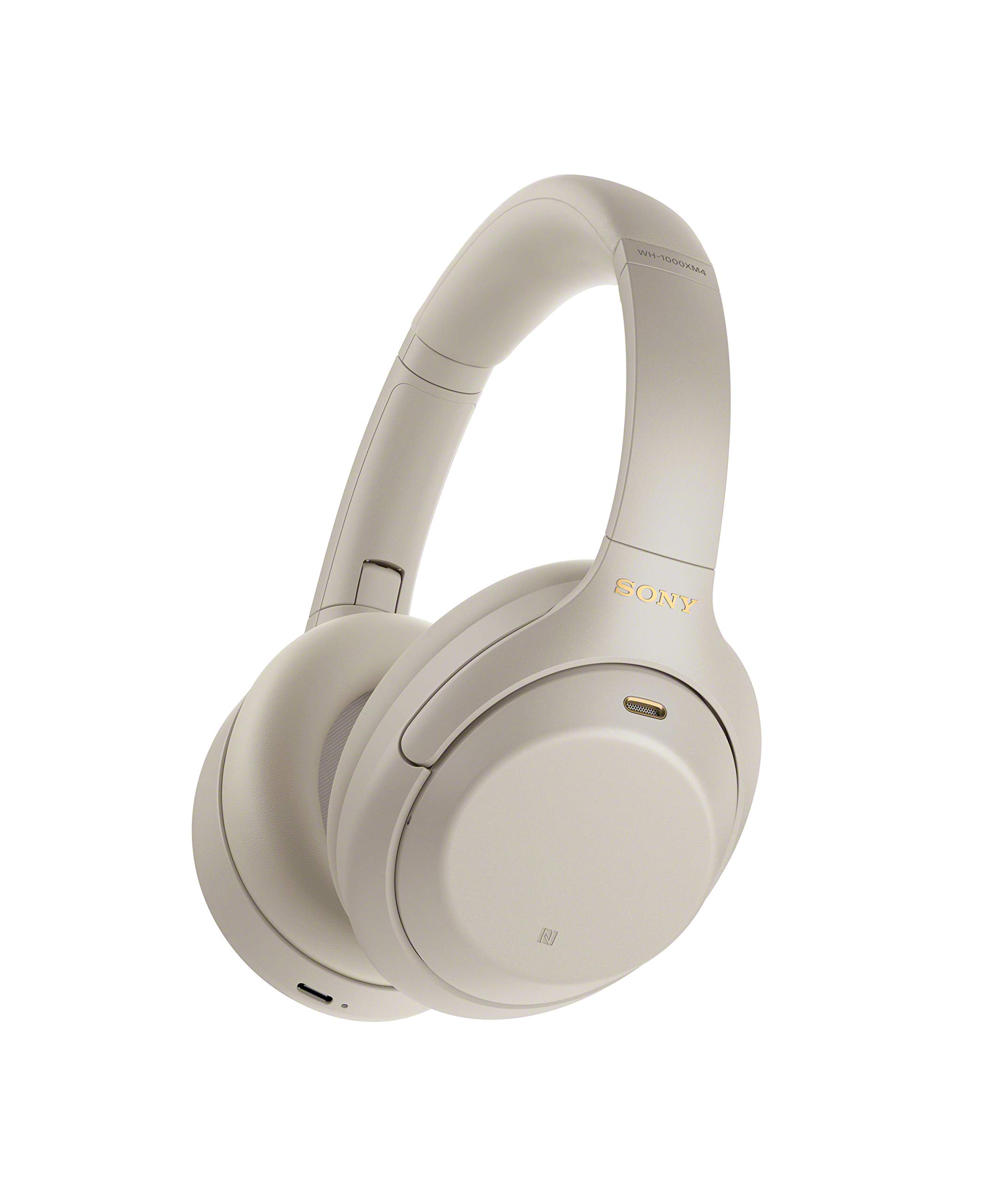 Sony WH-1000XM4 Platinum Silver, Kopfhörer inkl. Hülle, Farbe Platinum Silver, NachfoLadegeräter der XM3, Vorgänger der XM5. | Zustand: Sehr Gut