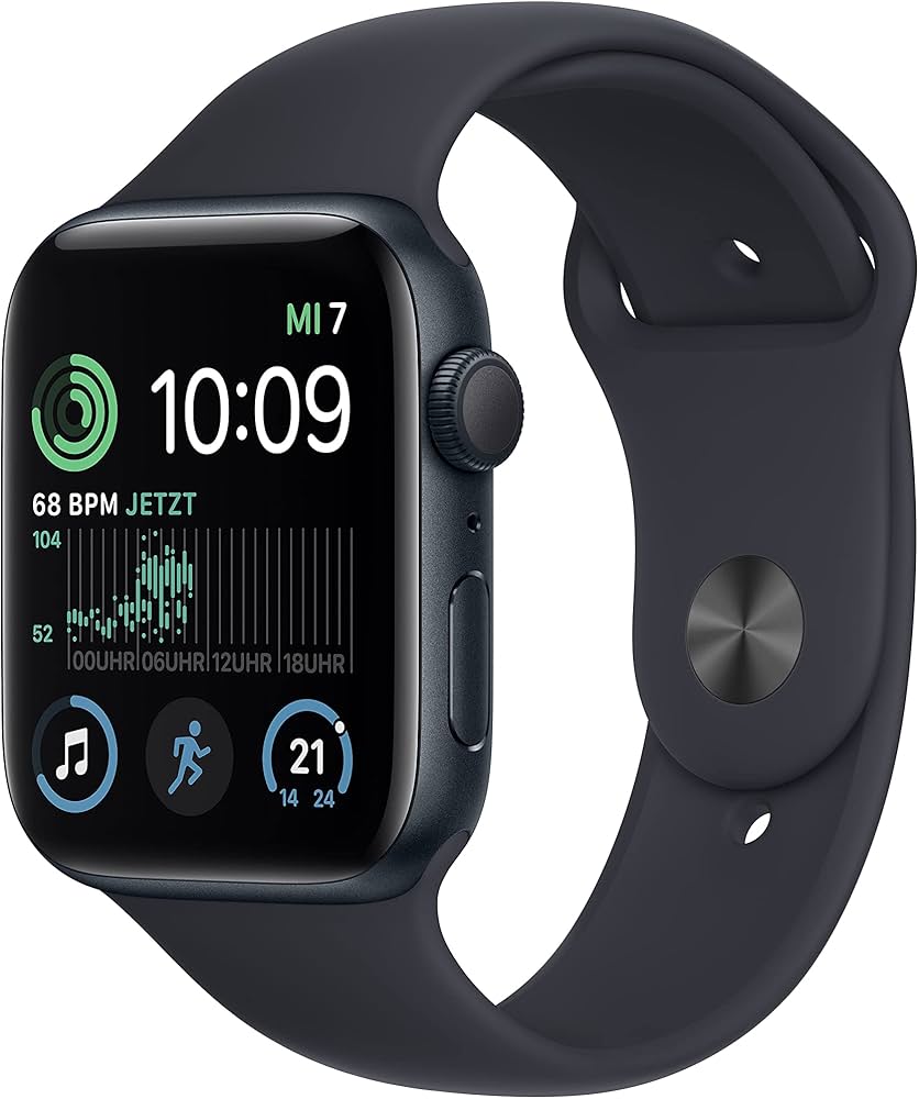 Apple Watch SE (2022) GPS+Cellular 44mm, Mit Originalverpackung und Ladegerät. | Zustand: Gut | Farbe: schwarz