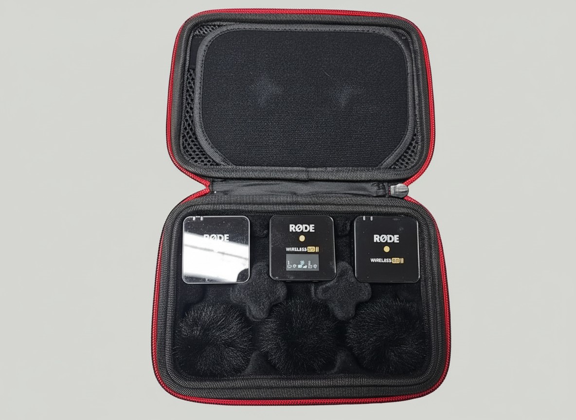 RØDE Wireless GO II Schwarz, Dual-Kanal-System mit 2 Sendern, 1 Empfänger, Case und 3 Windschutz. Sichtbare Kratzer. | Zustand: Gebraucht – Bild 2