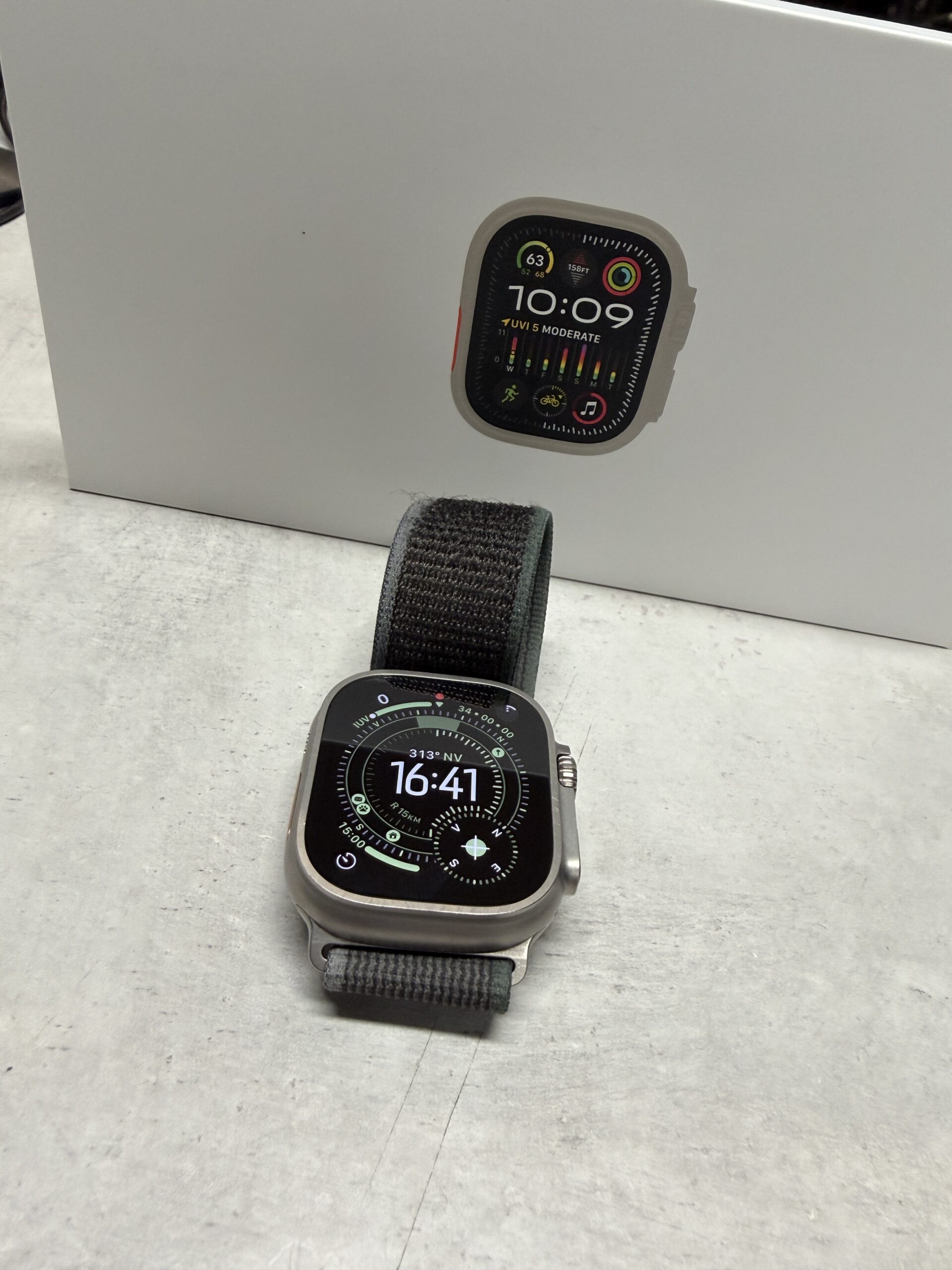 Apple Watch Ultra 2, OVP, Mit Alpine Loop Band, Akku 94% Kapazität, inkl. Ladekabel. | Zustand: Sehr Gut | Farbe: schwarz – Bild 2