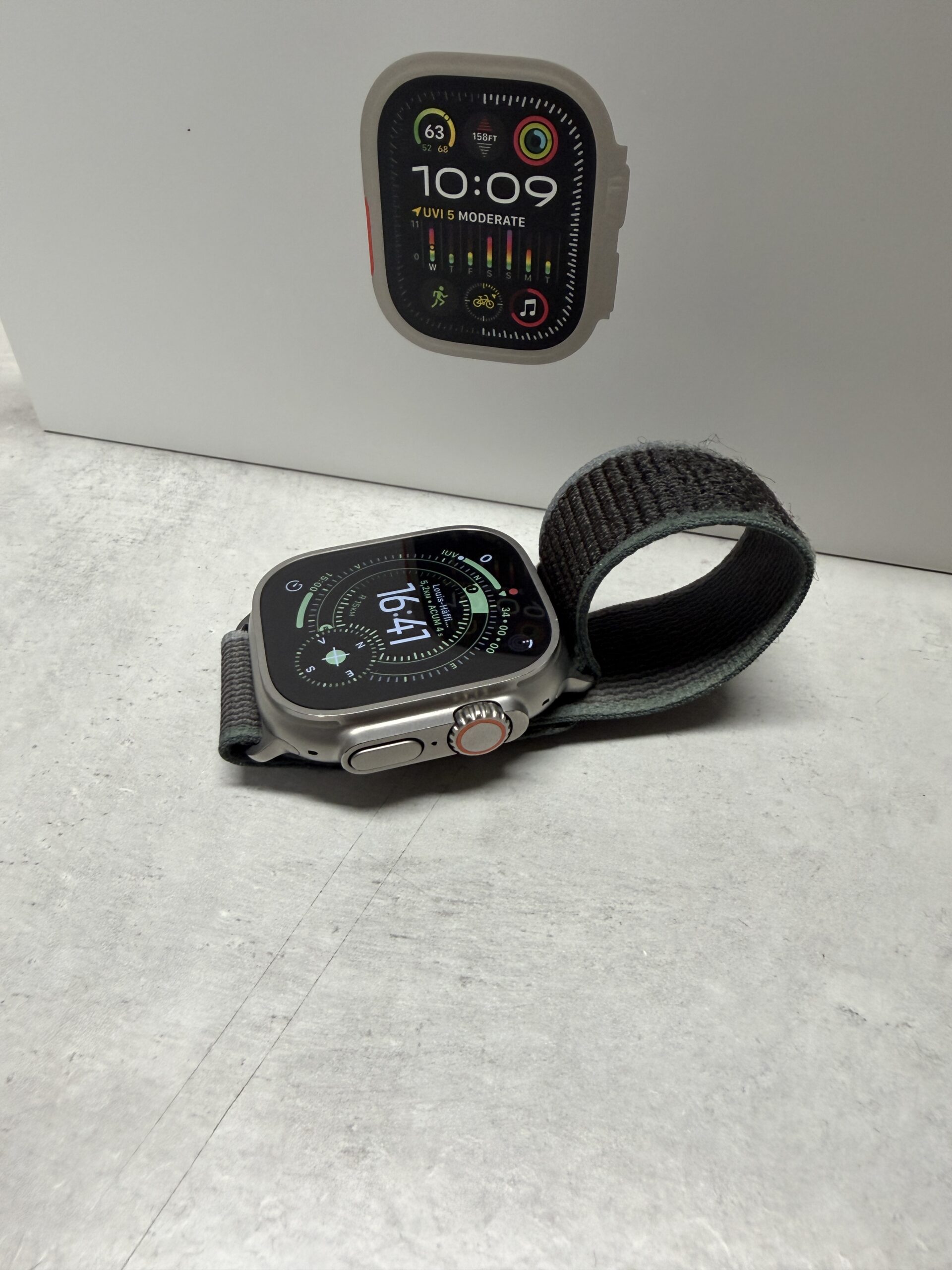 Apple Watch Ultra 2, OVP, Mit Alpine Loop Band, Akku 94% Kapazität, inkl. Ladekabel. | Zustand: Sehr Gut | Farbe: schwarz – Bild 3