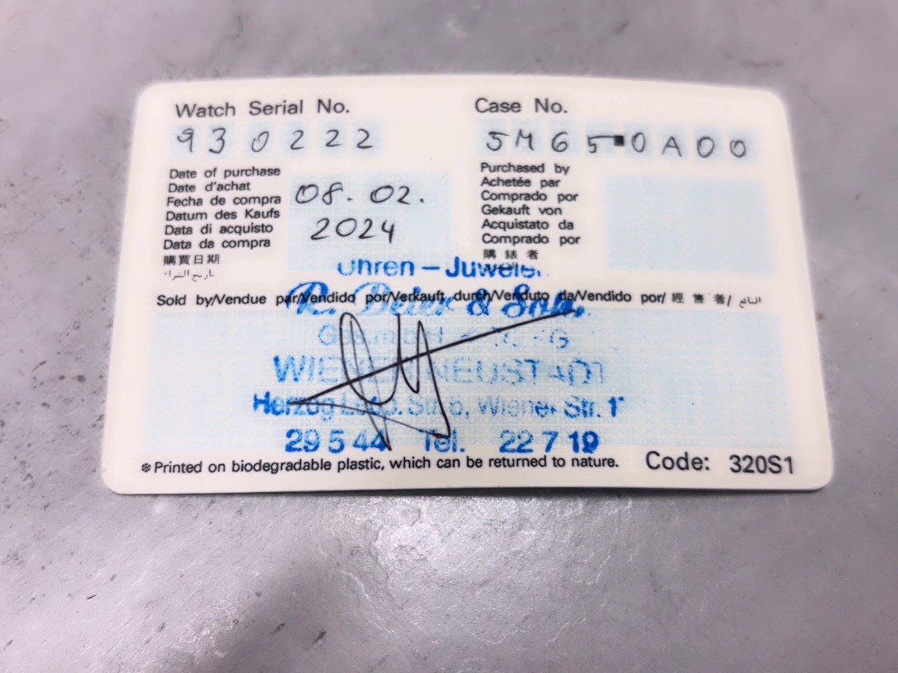 Seiko Velatura Kinetic GMT (2024), Kinetic GMT Uhrwerk, 24h-Lünette, schwarzes Zifferblatt, Originalbox, Band beschädigt. | Zustand: Gebrauchtn | Farbe: schwarz – Bild 2