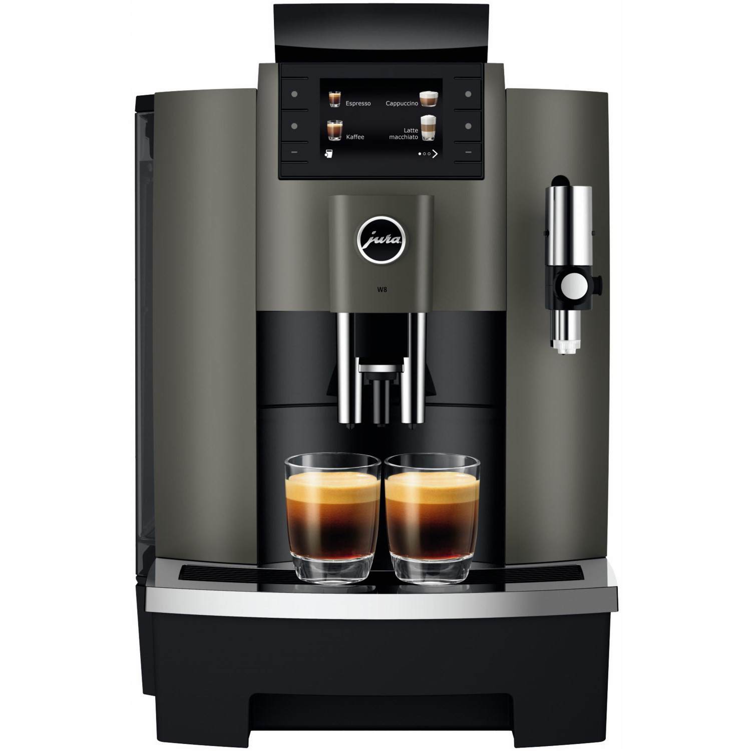 Jura W8 Dark Inox, Vollautomat mit Touch-Display, 17 Kaffeespezialitäten, P.A.G.2 Mahlwerk, für Büro | Gastro. | Zustand: Neu – Bild 2