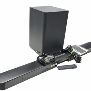 JBL Bar 2.1 Deep Bass Schwarz, 2.1 System mit kabellosem Subwoofer, 300W, inkl. Fernbedienung und Kabel | Zustand: Sehr Gut