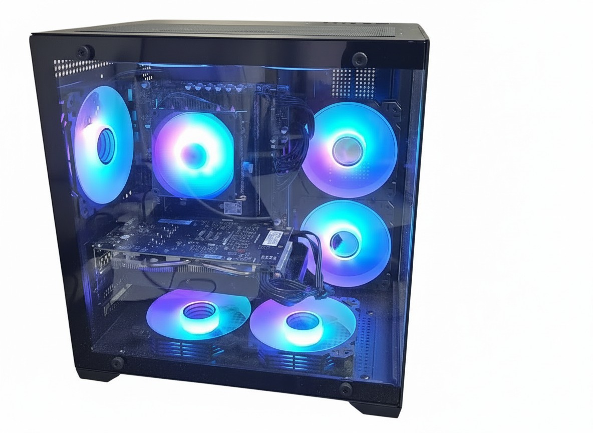 Chronicle PC Xeon E5-2666 v3/GTX 1660S, Custom PC mit Xeon E5-2666 v3, GTX 1660 SUPER, 16GB RAM, 238GB SSD, inkl. Tastatur | Maus, Staubablagerungen. Mit Rechnung | Zustand: Sehr Gut