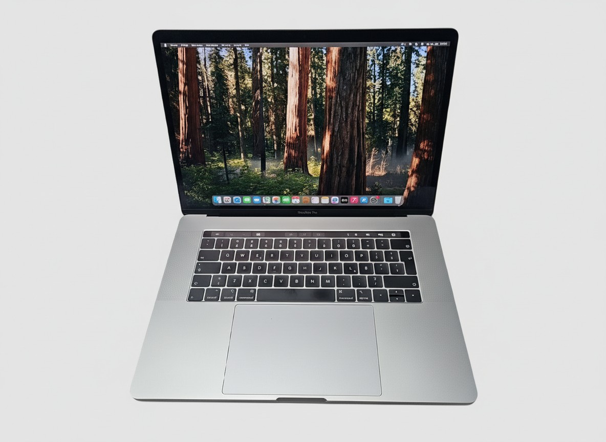 Apple MacBook Pro 15" 2018 Space Gray, i7, 16GB RAM, 256GB SSD. Leichte Gebrauchsspuren an der Ecke. | Zustand: Gut