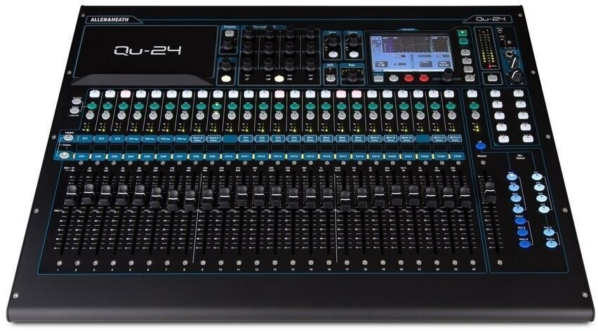 Allen & Heath Qu-24, Digitales Mischpult mit 24 Kanälen, Motorfader und USB-Interface. Rechnung vorhanden. | Zustand: Gut