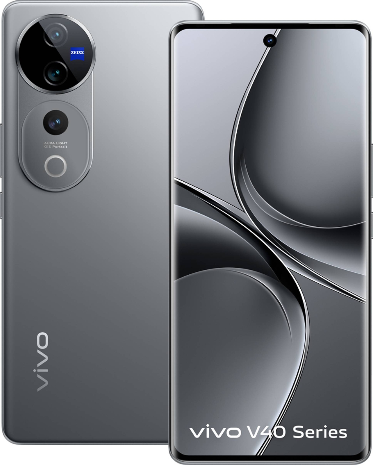 Vivo V40 5G 256GB Silber, Mit ZEISS Kamera, 120Hz AMOLED Display und 5500 mAh Akku. | SimLock: Frei | Zustand: Sehr Gut | Farbe: grau | Akku: 100%