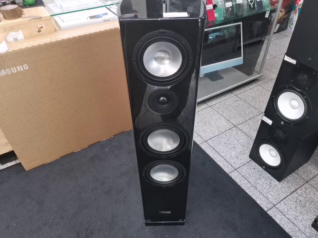 Canton Vento 890 DC, Standlautsprecher, Schwarz Hochglanz, 3-Wege Bassreflex, 180 | 340 Watt, 4 Ohm, 1 Stück. | Zustand: Sehr Gut – Bild 4