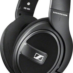Sennheiser HD 569 Schwarz, Over-Ear Kopfhörer, geschlossen, mit abnehmbarem Kabel und Inline-Mikrofon. | Zustand: Sehr Gut