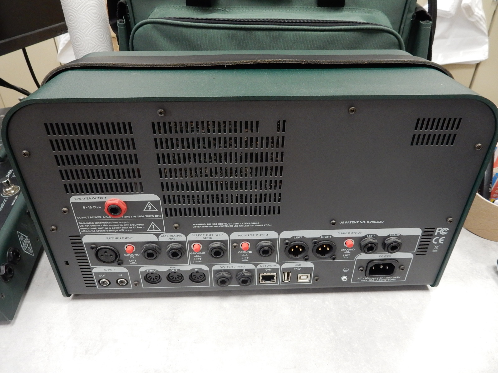 Kemper Powerhead Mk1 mit Remote, Kemper Profiler Powerhead Mk1 mit Kemper Profiler Remote und Tragetasche, Farbe Grün | DunkeLadegerätrau. | Zustand: Sehr Gut – Bild 5