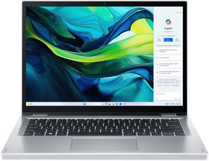 Acer Aspire Go Spin 14 AGSP14-31PT, Core 3 N355, 8GB RAM, 512GB SSD, DE, OVP | Zustand: Wie Neu – Bild 2