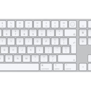 Apple Magic Keyboard m. Touch ID/Ziffernblock, Mit Touch ID, Ziffernblock, für Mac mit Apple Chip, EN Layout, Weiß | Silber, OVP. | Zustand: Neu
