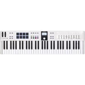 Arturia KeyLab Essential 61 Mk3 Weiß, MIDI-Keyboard mit 61 Tasten, Pads, Drehreglern und Fadern. Enthält Softwarepaket. | Zustand: Schlecht