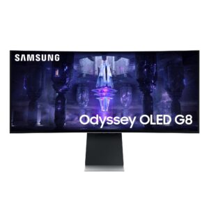 Samsung Odyssey OLED G8 S34BG850SU, 34 Zoll, 175Hz, 0.1ms, Curved QD-OLED, Smart TV Funktionen | Zustand: Sehr Gut