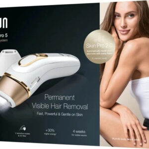 Braun Silk-expert Pro 5 PL5152, IPL-Haarentferner weiß | gold mit SkinPro 2.0 Sensor und Präzisionsaufsatz. | Zustand: Neu