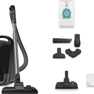 Miele Guard S1 Obsidianschwarz, Bodenstaubsauger mit Beutel, 890W, 10m Aktionsradius, AirClean Filter, inkl. Zubehörset. | Zustand: Neu