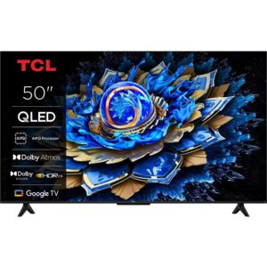 TCL 50T69C QLED 4K Google TV, 50 Zoll QLED 4K Smart TV mit Google TV, Dolby Vision & Atmos, AiPQ Prozessor. | Zustand: Neu