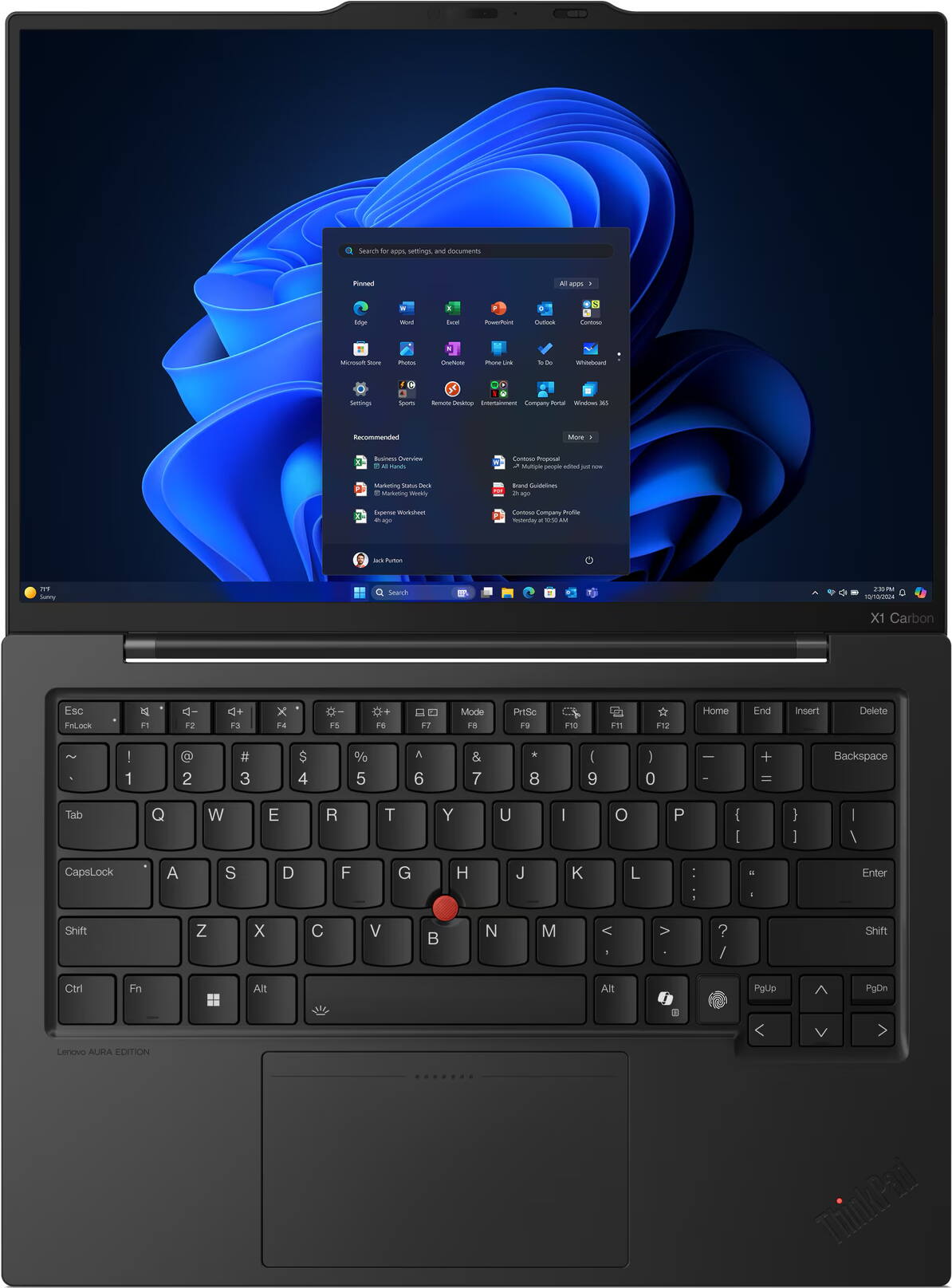 Lenovo X1 Carbon Gen 13 Aura, Core Ultra 5 225U, 16GB RAM, 512GB SSD, Win 11 Pro, mit Ladegerät, 0 Zyklen | Zustand: Wie Neu