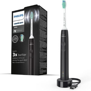 Philips Sonicare 3100 HX3671/14 Schwarz, Elektrische Schallzahnbürste, OVP, versiegelt, mit Drucksensor und USB-Ladegerät. | Zustand: Neu