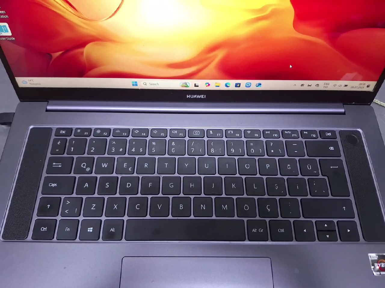 HUAWEI MateBook D 16 Ryzen 5 4600h, Turkish QWERTY, 8GB | 512GB SSD, AMD Radeon, mit Ladegerät | Zustand: Sehr Gut – Bild 3