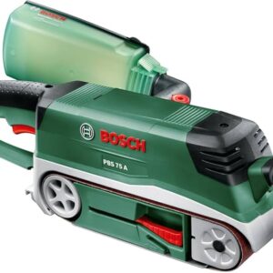 Bosch PBS 75 A Bandschleifer, Elektro-Bandschleifer mit 710W, Staubbox, Koffer  | Zustand: Gut