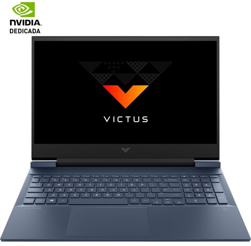 HP Victus 16-e0900ng, Blau, Gaming Laptop HP 16-e0900ng mit Ryzen 5 5600H, 16GB RAM, 512GB SSD und RTX 3050. | Zustand: Gut