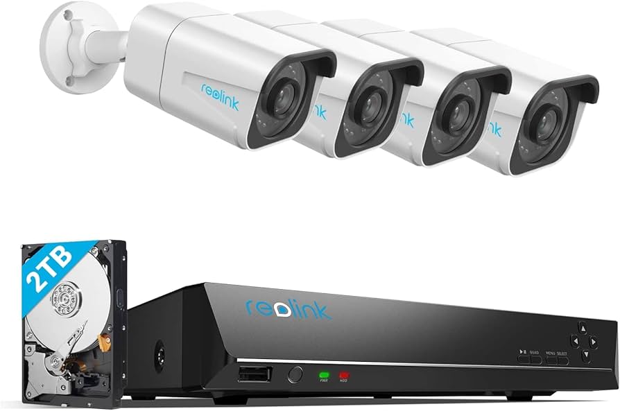 Reolink RLK8-800B4 Set, 4K PoE Überwachungskamera Set mit NVR, 8MP Kameras, 2TB HDD, OVP | Zustand: Wie Neu