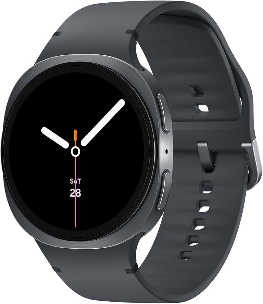 Samsung Galaxy Watch8 40mm Graphite, Bluetooth Smartwatch, Modelljahr 2025, Aluminiumgehäuse, Silikonband. | mit OVP | Zustand: Wie Neu