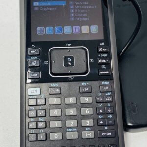 Texas Instruments TI-Nspire CX CAS, Grafiktaschenrechner mit CAS, Farbdisplay, inkl. USB-Kabel, schwarz und Tasche Schwarz | Zustand: Sehr Gut