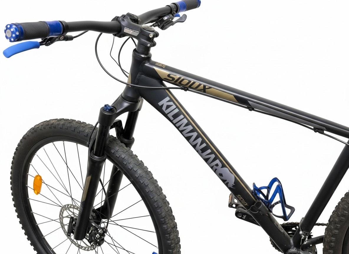 Kilimanjaro Sioux MTB Schwarz, Mountainbike, Rahmenhöhe 48cm, Scheibenbremsen, Rechnung vorhanden.