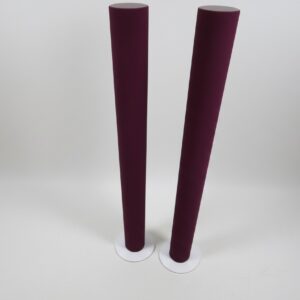 Bang & Olufsen Beolab 6000, 2x aktive Standlautsprecher, Aluminiumgehäuse, Farbe Bordeaux | Dunkelrot.+Kabel  | Zustand: Sehr Gut