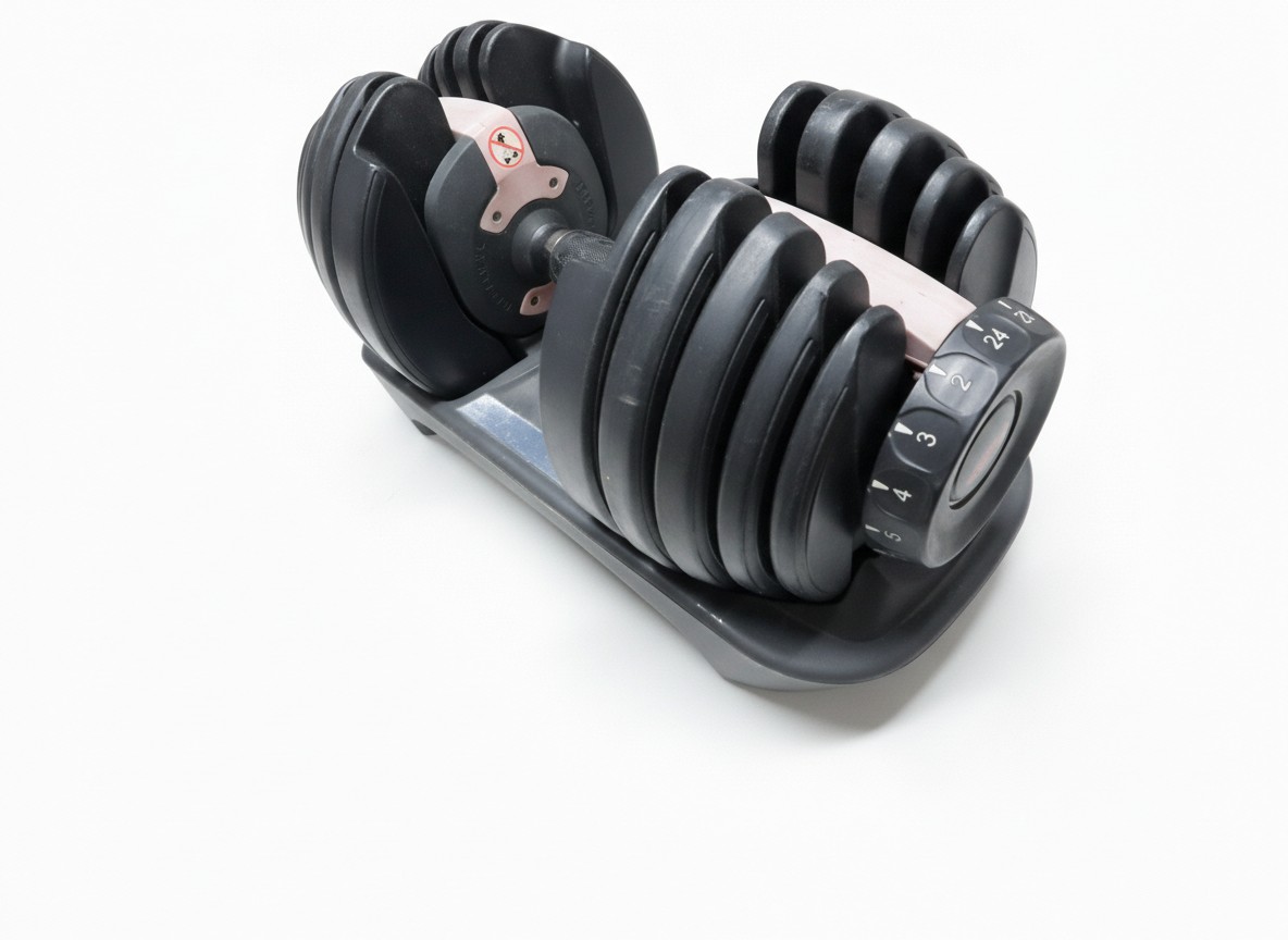 Ativafit Kurzhantel verstellbar Paar, Verstellbare Kurzhantel, vermutlich 2,5 bis 25 kg, schwarz, mit Ablage. | Zustand: Gut – Bild 2