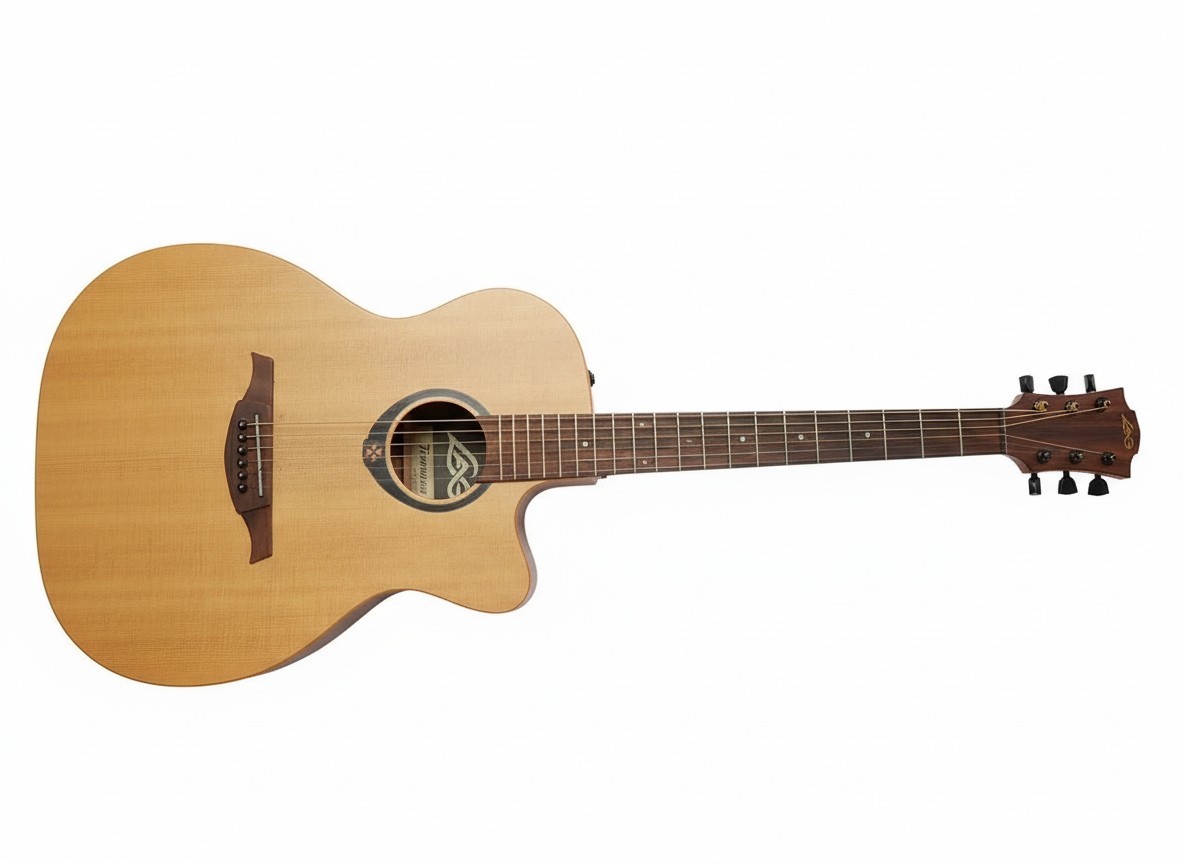 LAG Tramontane T70ACE Natur, Westerngitarre mit Tonabnehmer, Auditorium Cutaway, massive Fichtendecke, inkl. Tasche | Zustand: Sehr Gut