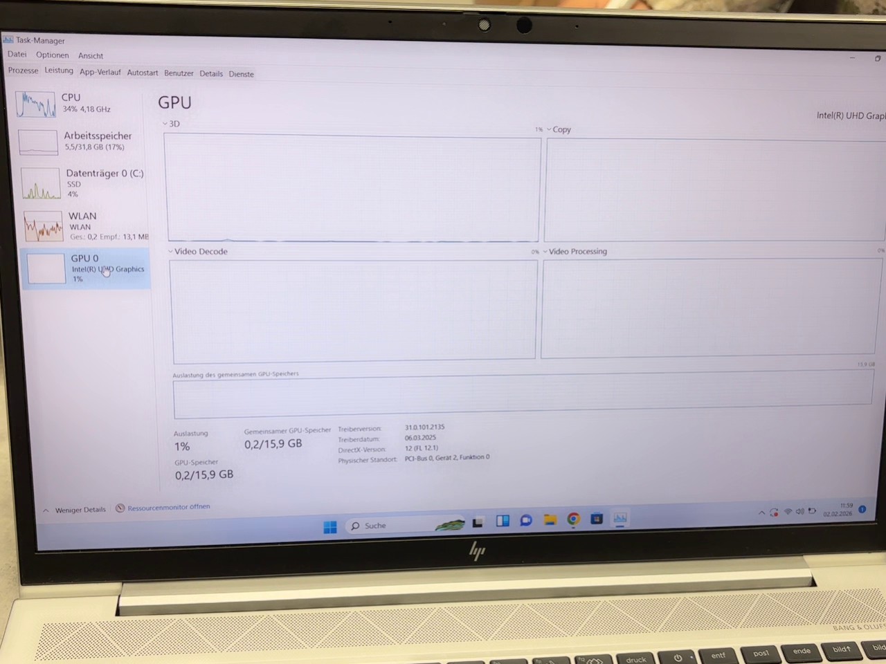 HP EliteBook 850 G7 i5-10310U 16GB 256GB, Notebook mit 15,6 Zoll FHD, Intel Core i5-10310U, 16GB RAM, 256GB SSD. Farbe Silber laut Bildern und Daten. | Zustand: Sehr Gut – Bild 2