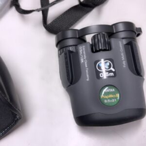PENTAX Papilio II 6.5x21 Grau, Kompaktes Porro-Fernglas mit 6.5x Vergrößerung, 21mm Objektiv, Nahfokus ab 0,5m, inkl. Tasche | Trageriemen. | Zustand: Sehr Gut