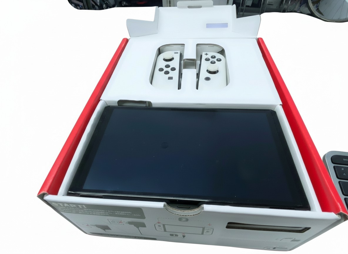 Nintendo Switch OLED, In Originalverpackung (OVP) | Zustand:: Gut | Farbe: schwarz – Bild 2