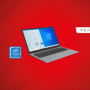 Peaq Classic C170 (PNB) Silber, Laptop mit Intel Celeron N4020, 4GB RAM, 128GB SSD, Win 10 | 11, inkl. Ladegerät | Zustand: Gut