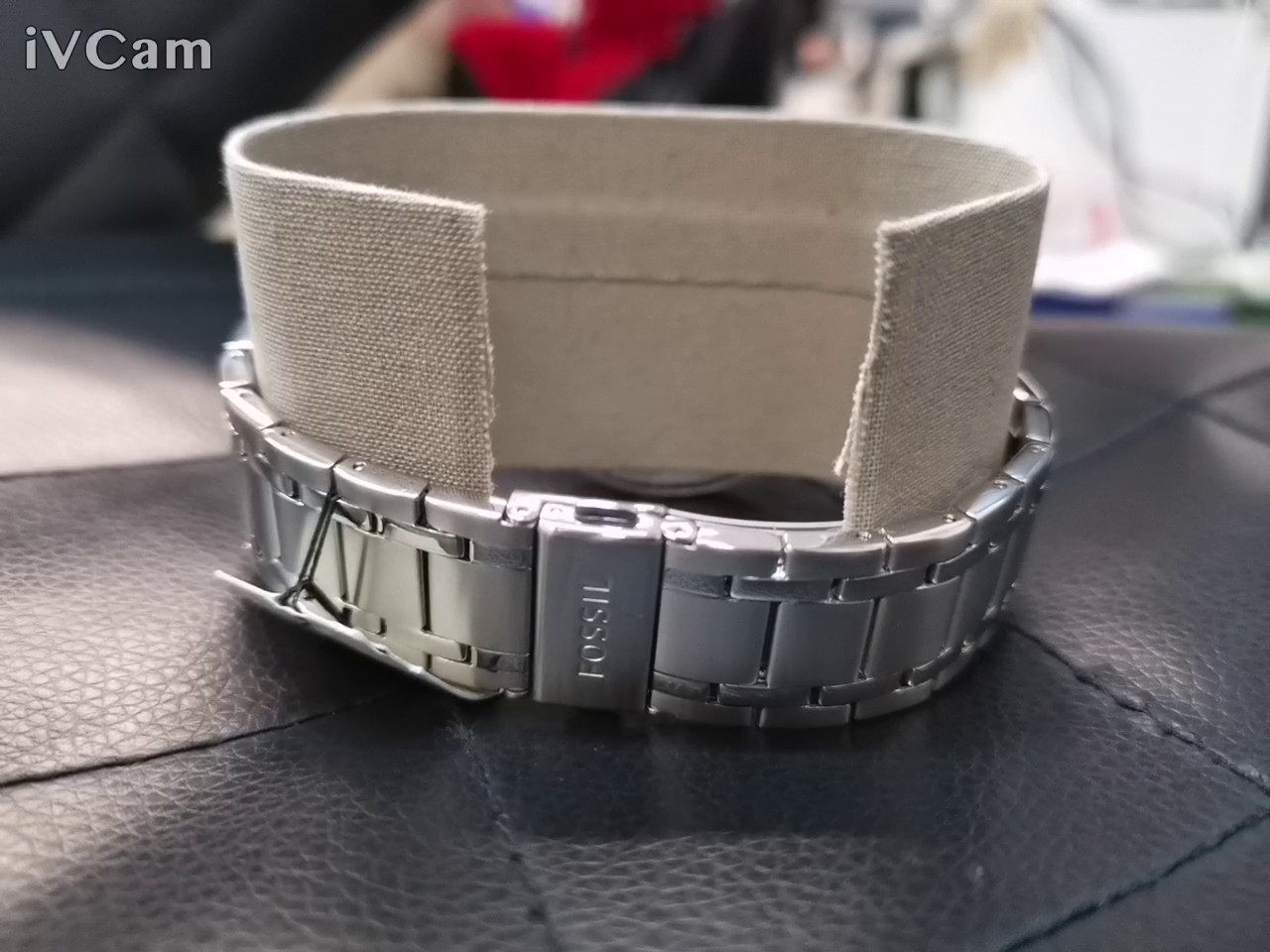 Fossil Machine Chronograph Edelstahl, Herrenuhr mit schwarzem Zifferblatt und silbernem Edelstahlarmband, neu in OVP. | Zustand: Wie Neu – Bild 4