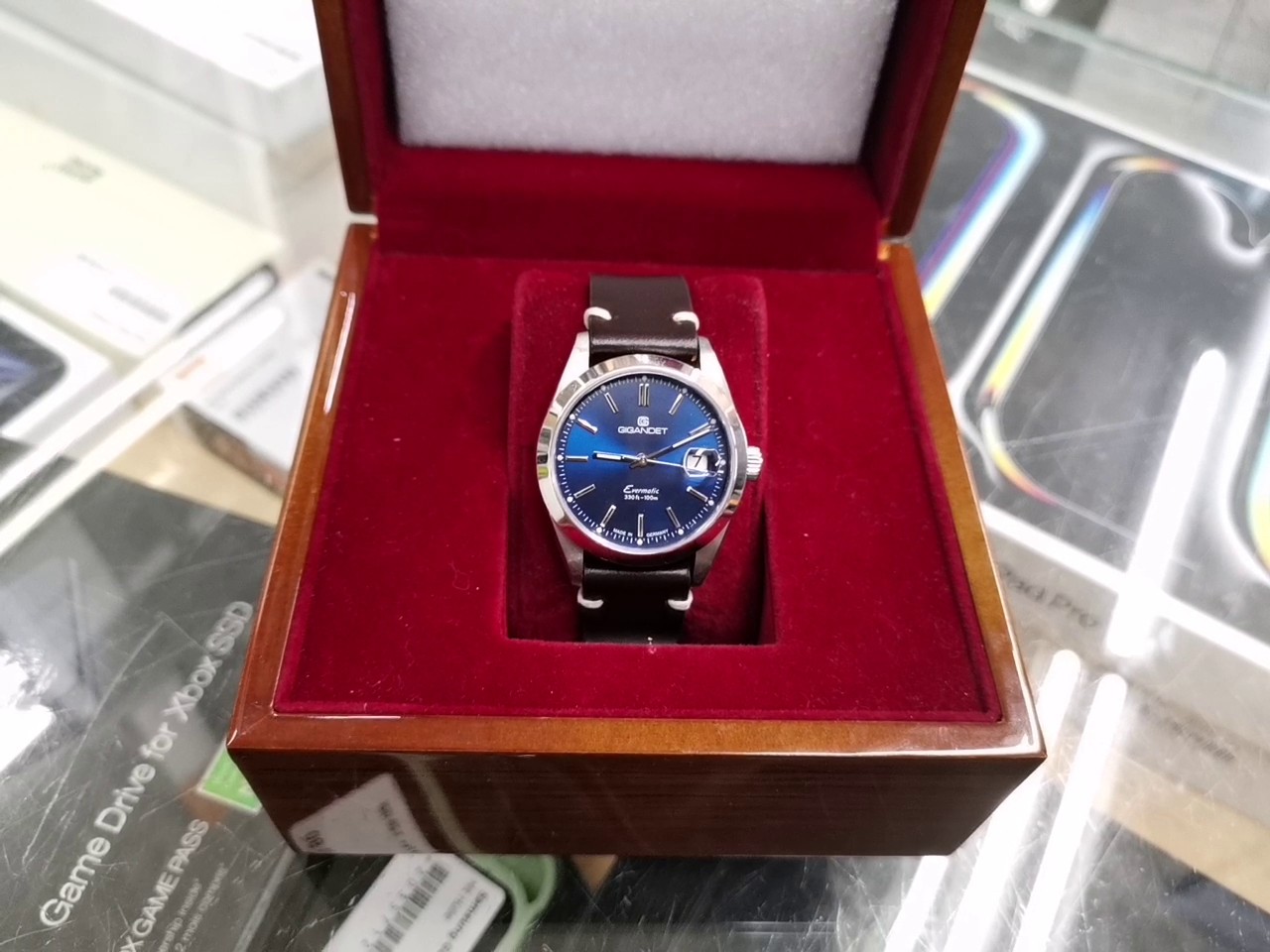 Gigandet Evermatic G200-003M blau, Automatikwerk Sellita SW200-1, Saphirglas, Made in Germany, mit Box | Zustand: Sehr Gut – Bild 3