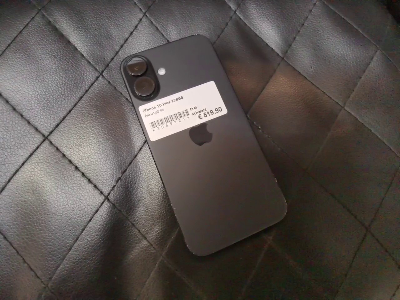 iPhone 16 Plus 128GB, Akku100 % | SimLock: Frei | Zustand: Gut | Farbe: schwarz | Akku: 100% – Bild 4