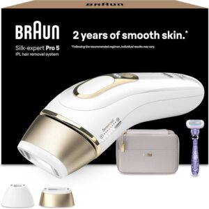 Braun Silk-expert Pro 5 PL5356, IPL-Haarentferner, Weiß | Gold, mit Zubehör und OVP. | Zustand: Neu