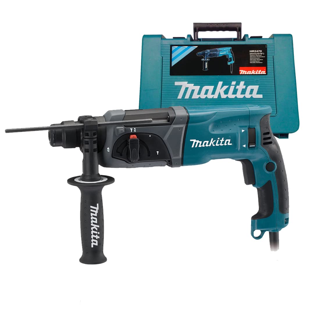 Makita HR2470 Bohrhammer inkl. Koffer, Leistungsstarker 780 W SDS-Plus Kombihammer zum Bohren, Hammerbohren und Meißeln. | Zustand: Sehr Gut