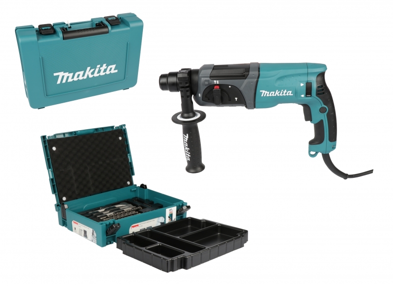 Makita HR2470 Bohrhammer inkl. Koffer, Leistungsstarker 780 W SDS-Plus Kombihammer zum Bohren, Hammerbohren und Meißeln. | Zustand: Sehr Gut – Bild 2
