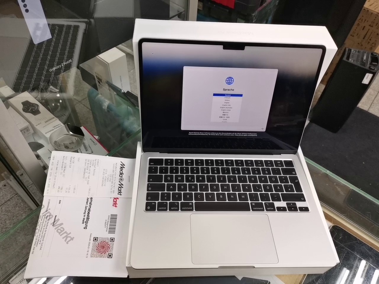 Apple MacBook Air M2 16GB/256GB Silber, OVP 2022, mit org. Rechnung vom 16.01.2026. 8-Core CPU | 8-Core GPU. | Zustand: Wie Neu – Bild 5