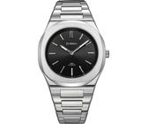 D1 Milano Automatico 4J0030A, Herrenuhr mit schwarzem Zifferblatt und Edelstahlarmband, inklusive Originalverpackung (ovp). | Zustand: Neu