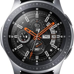Samsung Galaxy Watch R800 46mm Silber, Smartwatch, ovp, 46mm, silbernes Gehäuse, schwarzes Silikonarmband. | Zustand: Gut