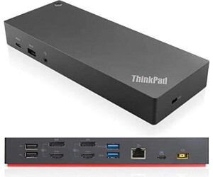 Lenovo ThinkPad Hybrid USB-C Dock, Dockingstation mit Netzteil, USB-C | USB-A Anschluss, unterstützt Dual 4K. | Zustand: Gut – Bild 3